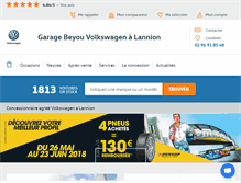 Tablet Screenshot of garage-beyou-lannion.com